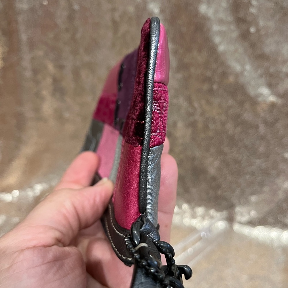 Coach Euc Patchwork Mini Purse / Wristlet - image 6